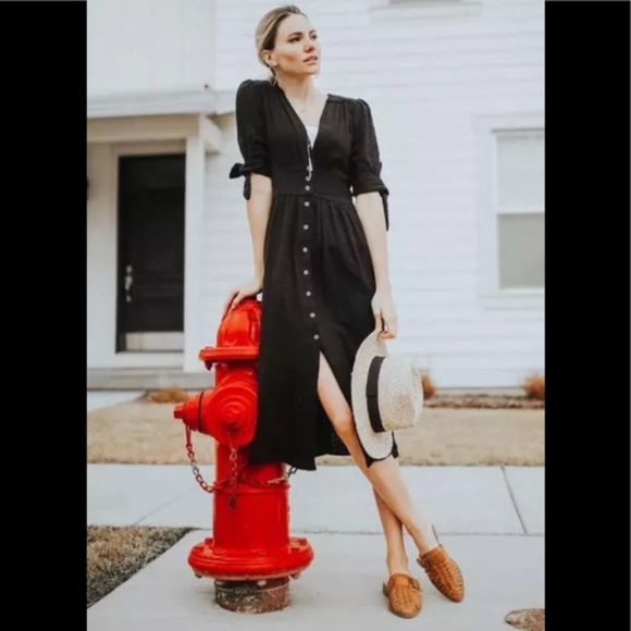 Free People Dresses & Skirts - NWT ~ FREE PEOPLE Black Love Of My Life Midi Dress